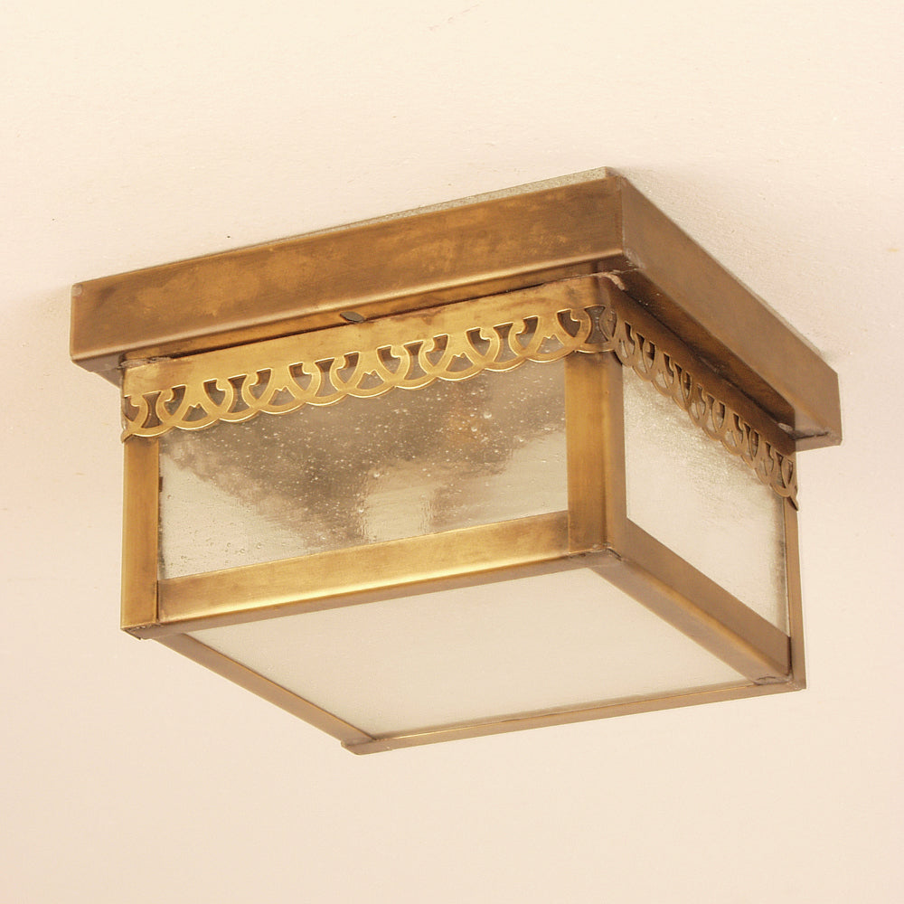 15C Ceiling Flush Box Fixture Series - Ceiling Flush Mount Copper Lantern