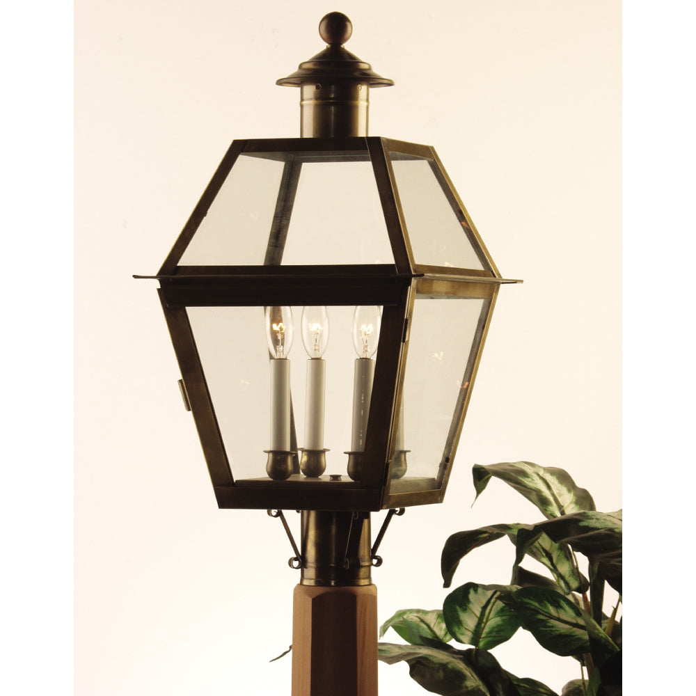 1PC Boston Post Road Series - Post Copper Lantern