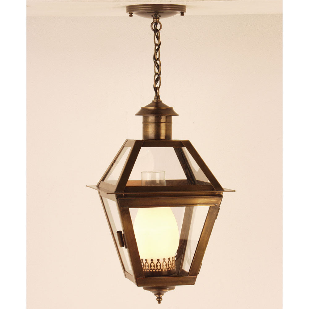 1H Boston Post Road Series - Hanging Copper Lantern