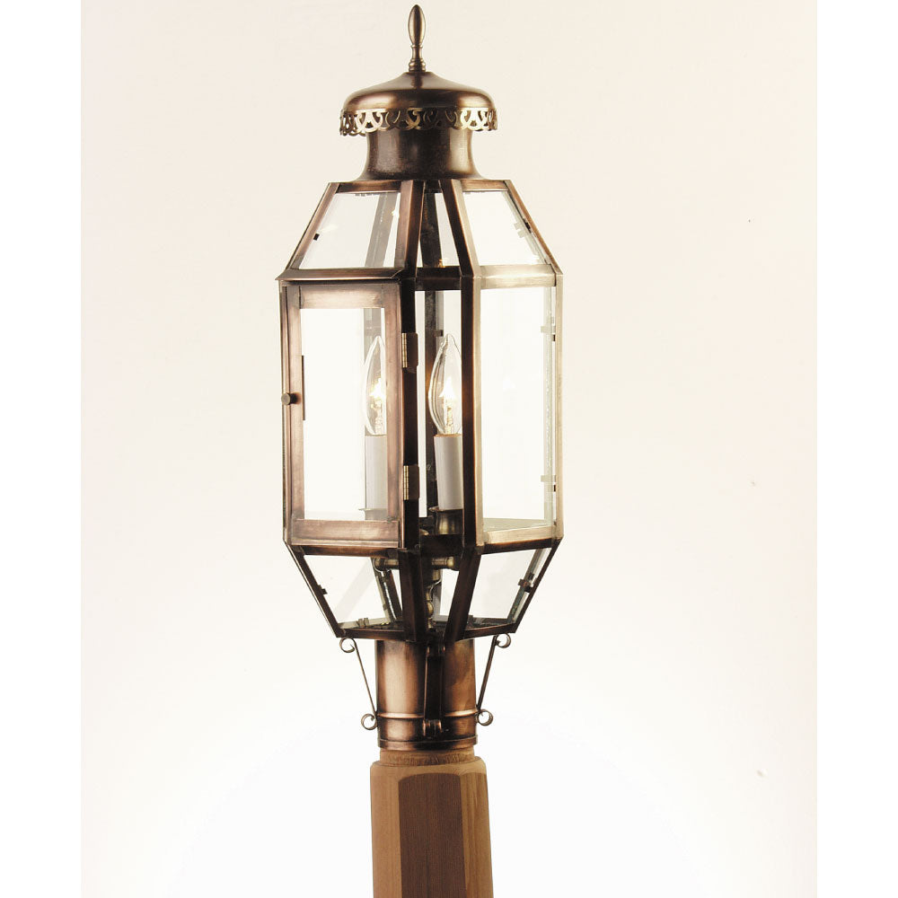 613P Winchester Series - Post Copper Lantern