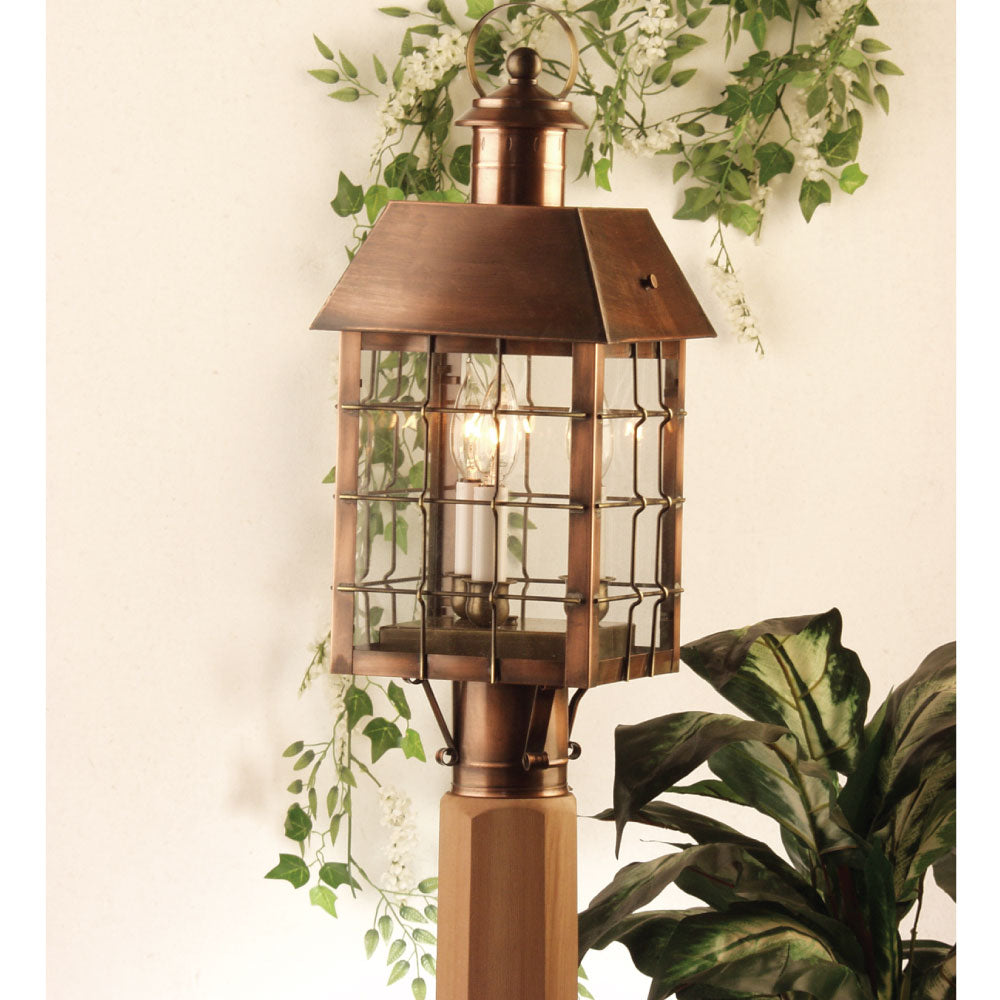 710P Sudbury Series - Post Copper Lantern