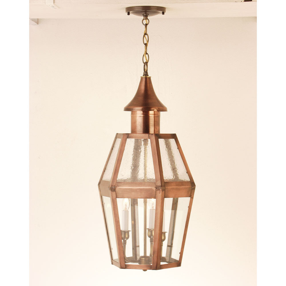 825H Charleston Series - Hanging Copper Lantern