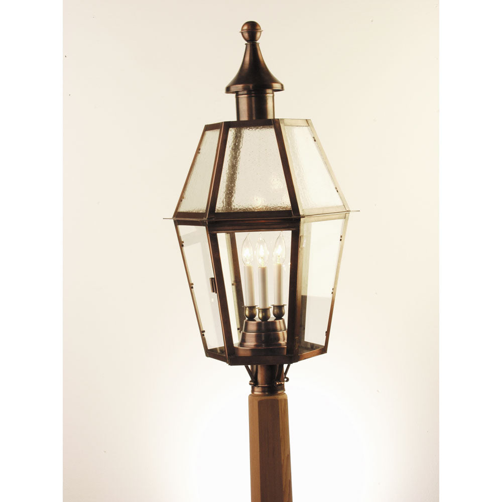 826PC Charleston Series - Post Copper Lantern