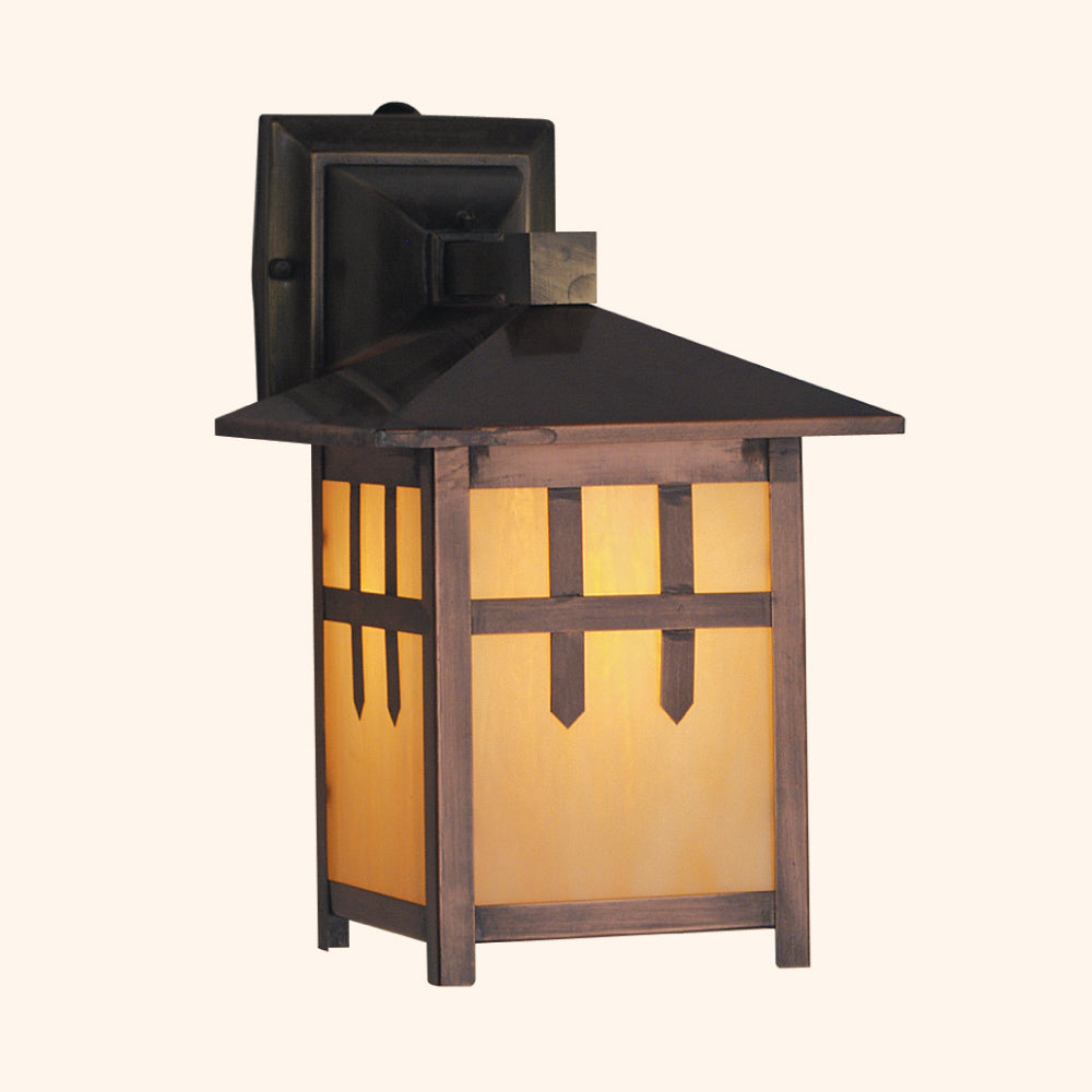 M6-P - Mission Arts & Crafts Fixtures Series - Bracket Copper Lantern
