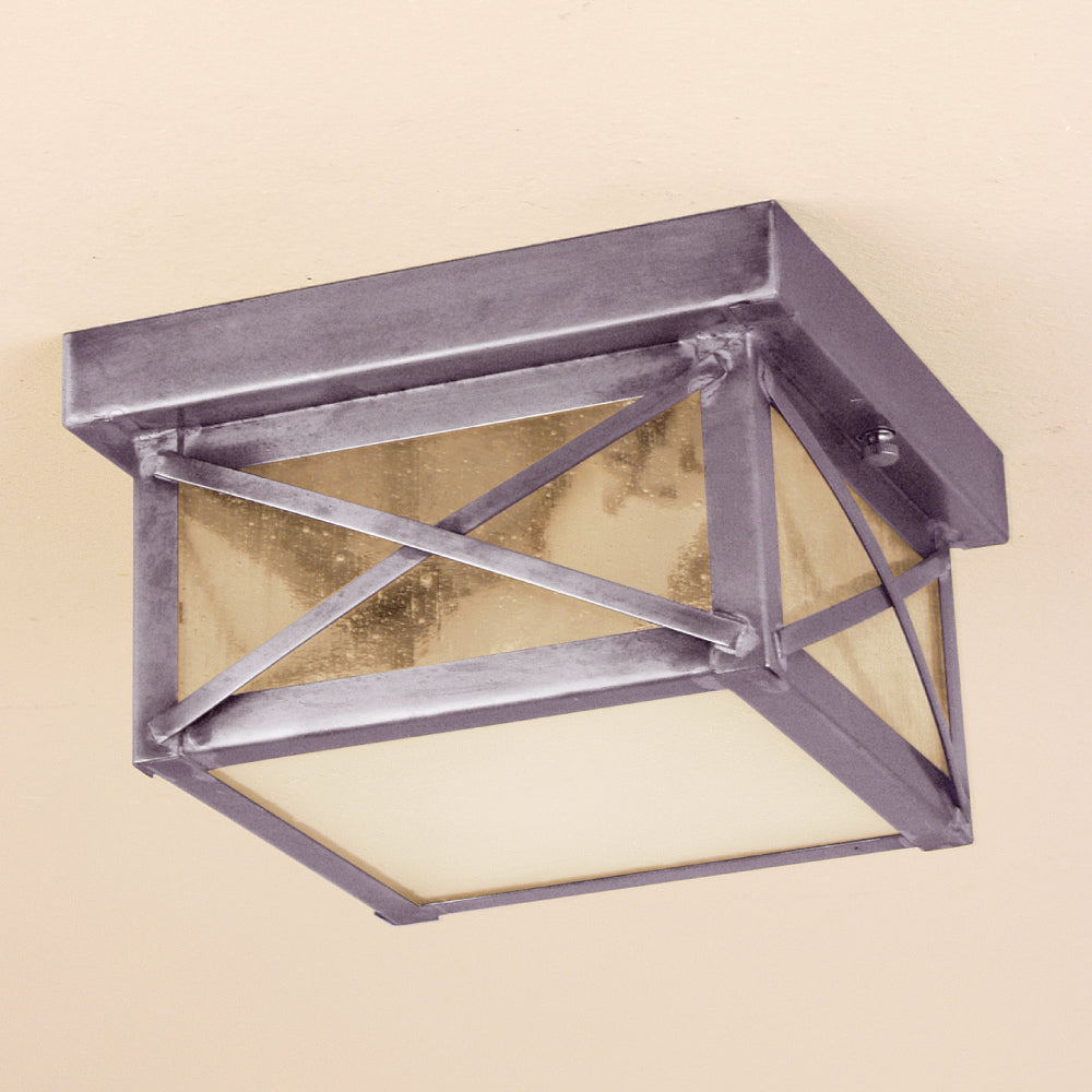 13C Ceiling Flush Box Fixture Series - Ceiling Flush Mount Copper Lantern