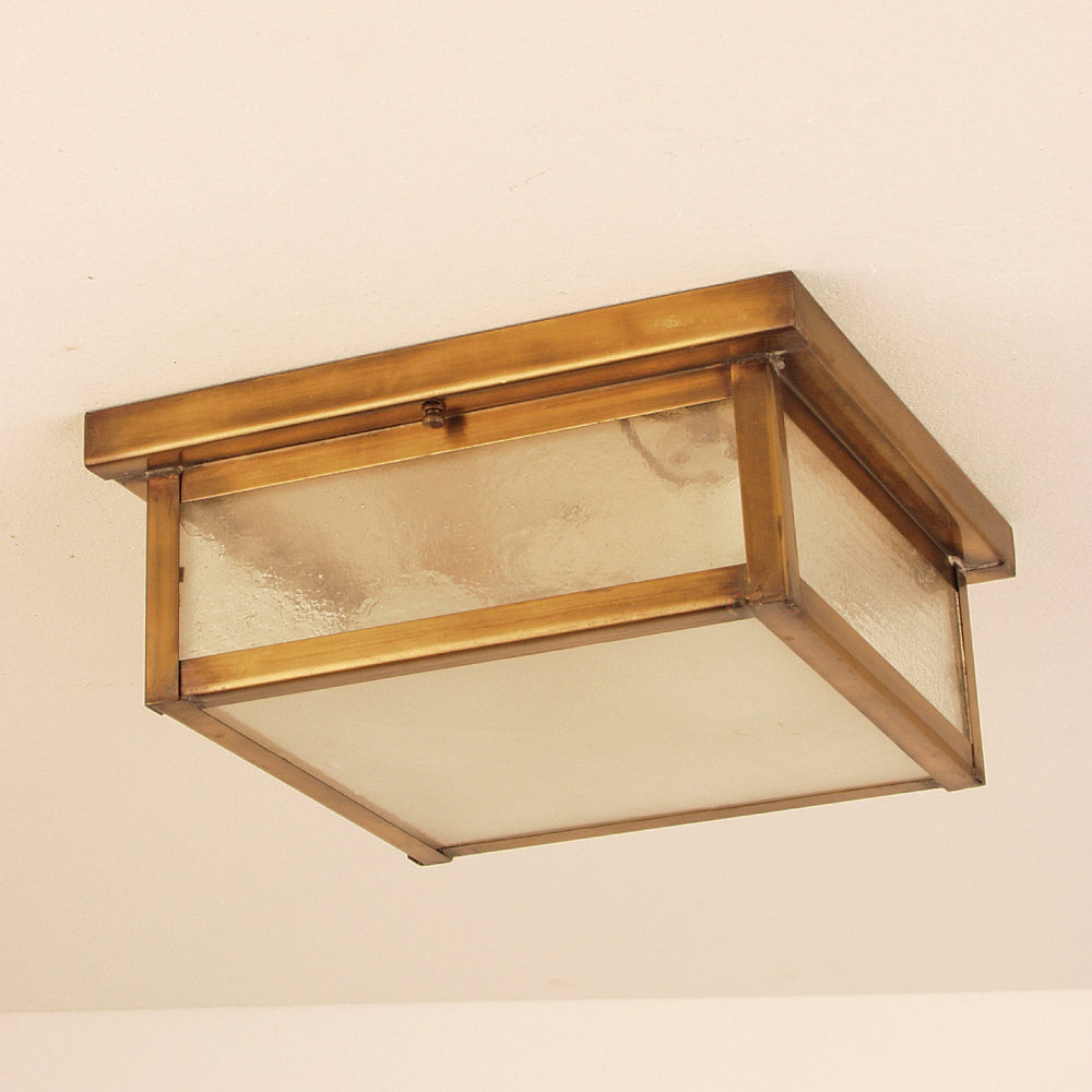 16C Ceiling Flush Box Fixture Series - Ceiling Flush Mount Copper Lantern