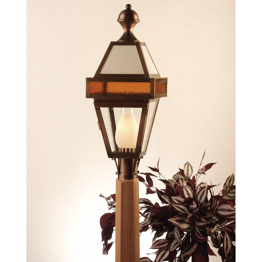 237P Beacon Hill Series - Post Copper Lantern - Lamps of Boston