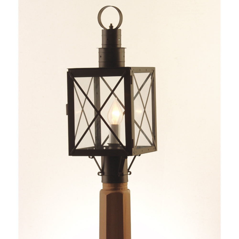 55P Monticello Series - Post Copper Lantern