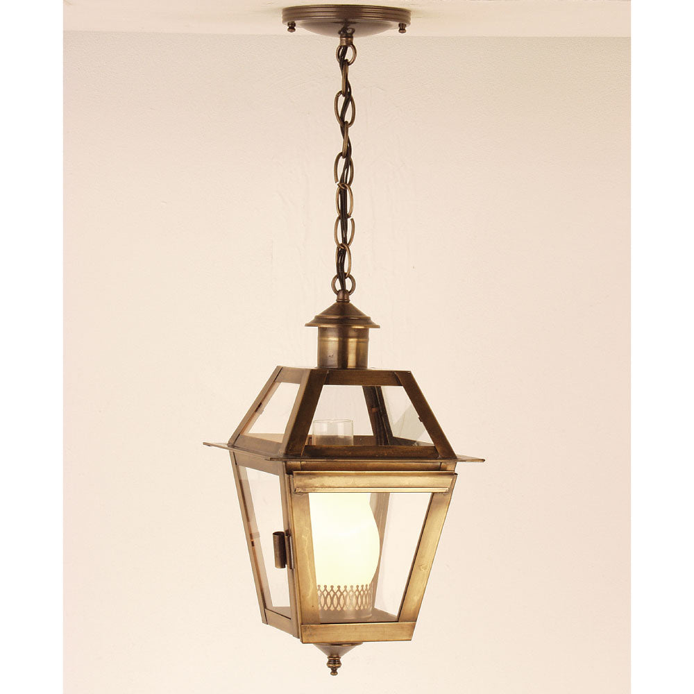 1H Boston Post Road Series - Hanging Copper Lantern